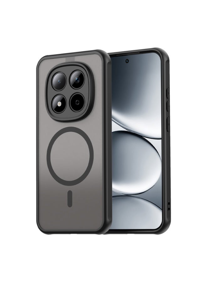 CHEROSIN Magnetic Matte Texture Phone Case for Xiaomi Redmi Note 15 Pro 5G Semi Transparent Frosted Shockproof Case Oil Repellent and Waterproof Phone Cover - Image 1